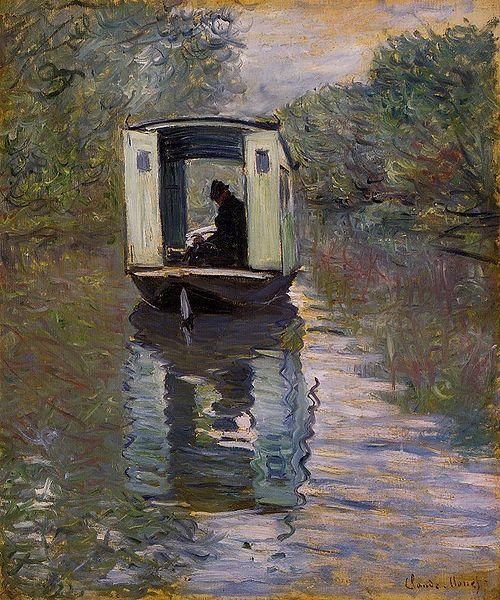 Claude Monet Le Bateau atelier oil painting picture